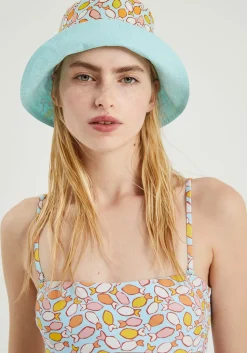 Fish Print Reversible Bucket Hat