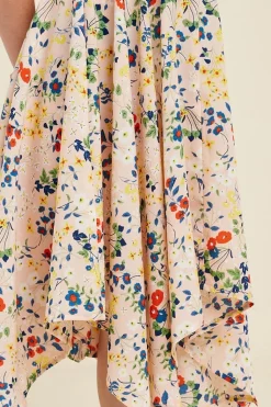 Floral Hanky Hem Dress
