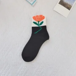 Flower Top Cotton Socks - Several Styles
