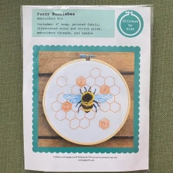 Fuzzy BumbleBee Craft Diy Embroidery Kit