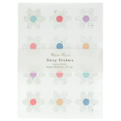 Glitter Daisy Stickers (x 8 sheets)