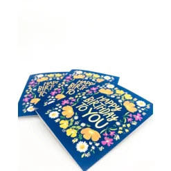 Happy Birthday To You - Gold Foil Notecard