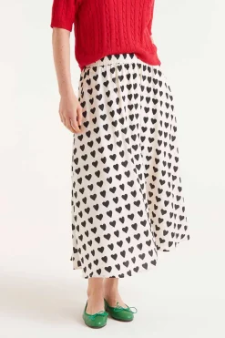 Heart Print Skirt