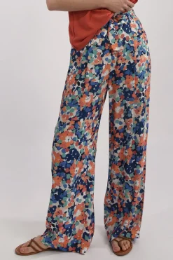 High Waist Floral Print Pants