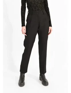 High Waist Trousers - Black