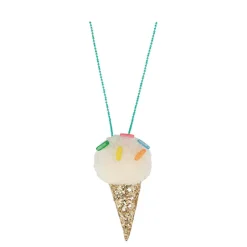Ice Cream Pompom Necklace