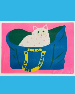 Ikea Bag Cat Print