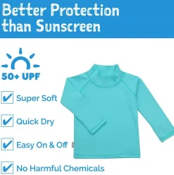 Kids UV Rashguard Top | Lagoon