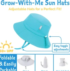 Kids Water Repellent Bucket Hats | Pink Strawberry