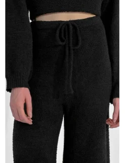 Knit Loungewear Pants - Black