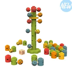 Ladybug Flower Tower Game