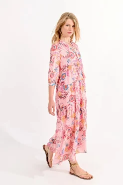 Long Floral Print Dress