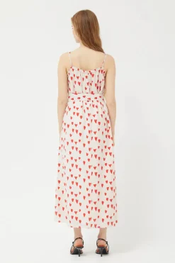 Long Heart Print Dress