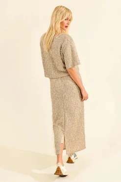 Long Sequin Skirt