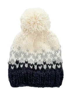 Nell Stripe Hat - Bowie Grey