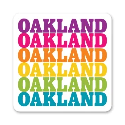 Oakland Sticker - Rainbow