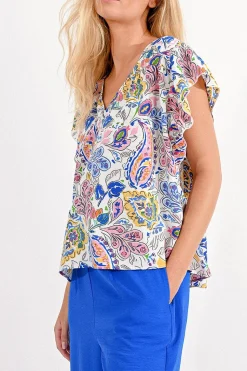 Paisley Print Top