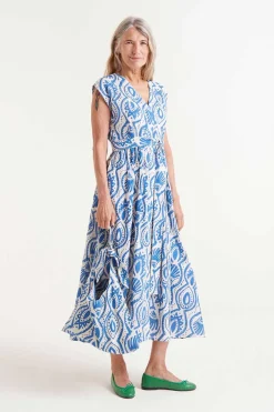 Printed Wrap Dress
