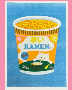 Ramen Riso Print