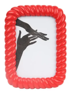 Red Twist-Layered 4x6 Photo Frame
