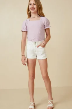 Roll Up Denim Shorts