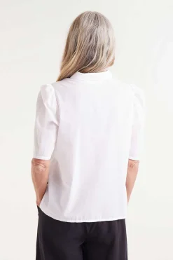 Short Sleeve Embroidered Zebra Print Shirt