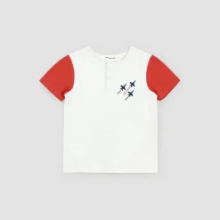 Short-Sleeve Henley Top - Air Show