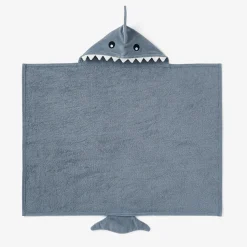 Slate Baby Shark Hooded Bath Wrap