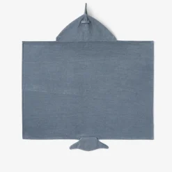 Slate Baby Shark Hooded Bath Wrap