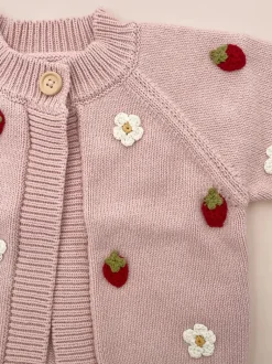 Strawberry Flower Cardigan
