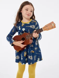 Tunic Dress with Pockets - Music Time