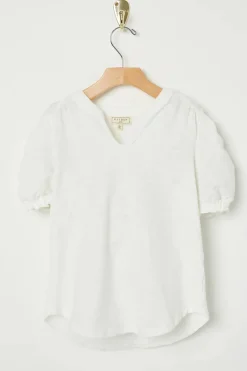 V-Neck Puff Sleeve Top