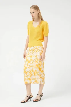 V-Neck Sweter - Yellow