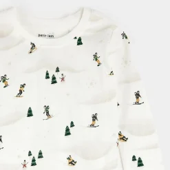 Winter Fun Print PJ Set - Off White