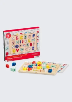 Wooden Multi-Language Alphabet Tray Puzzle