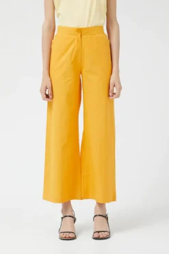 Yellow Straight Pants